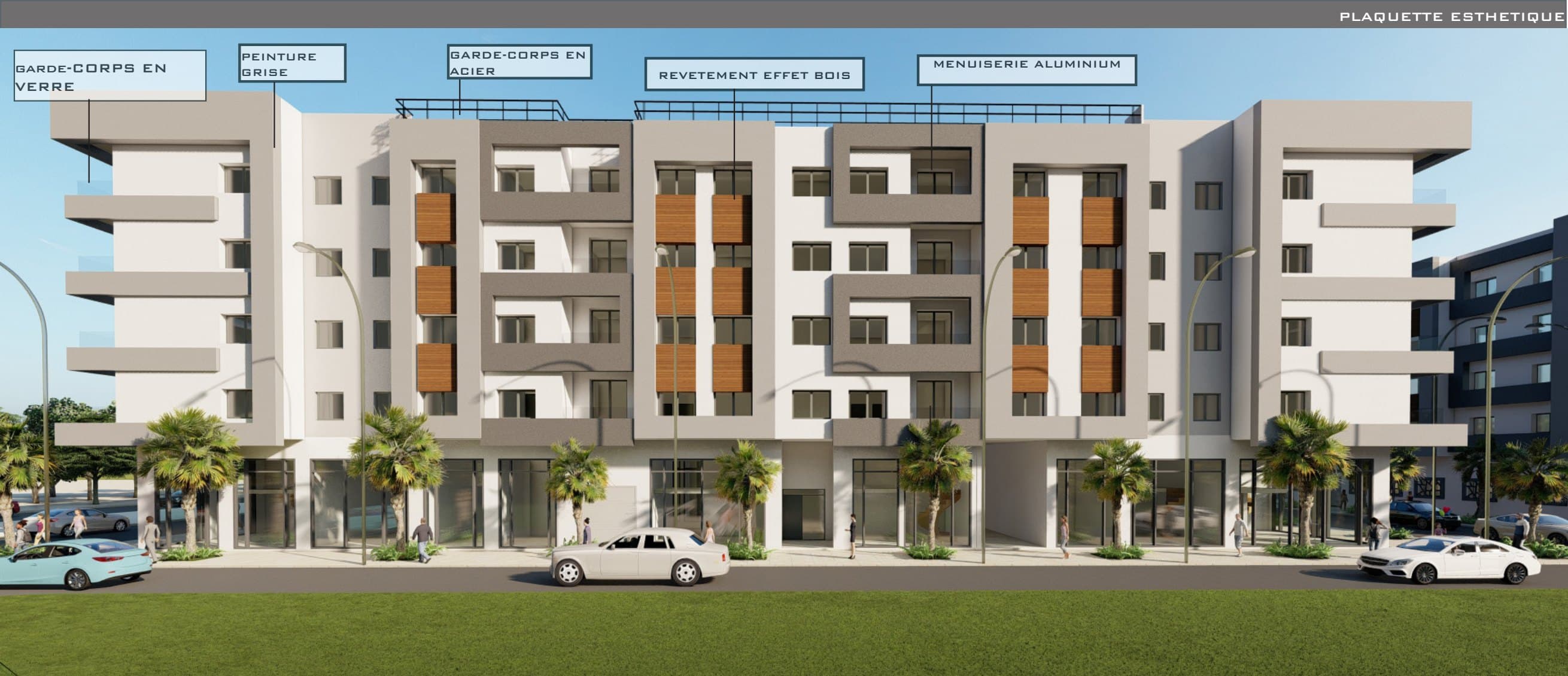 Façade principale — Résidence Salima 5, Sala Al Jadida — vue 2