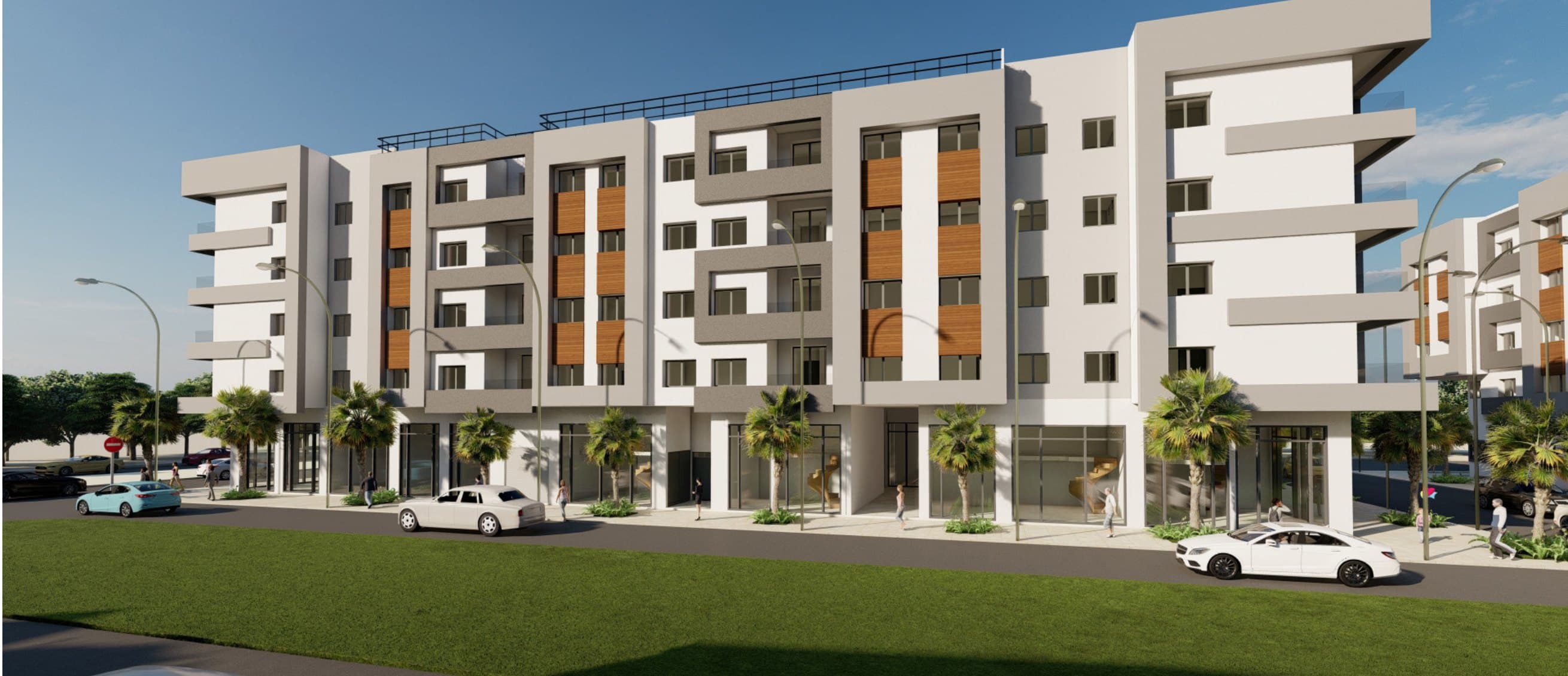 Perspectives urbaines — Résidence Salima 5, Sala Al Jadida — vue 2