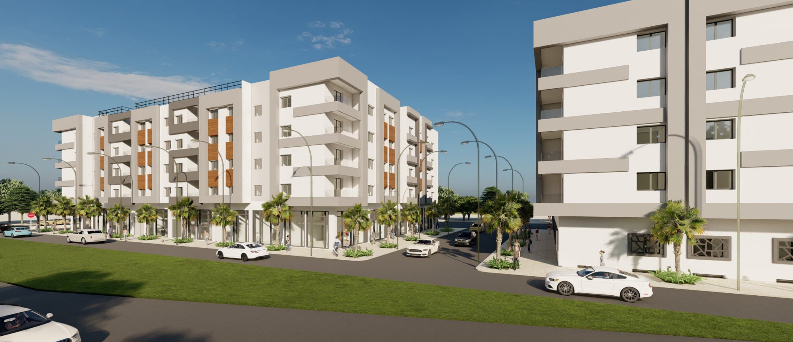 Espaces verts & jardins fleuris — Résidence Salima 5, Sala Al Jadida — vue 1