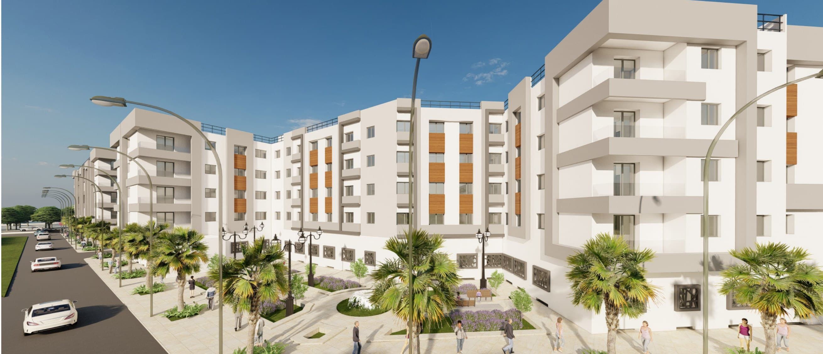 Vues d'angle & cadrage 3/4 — Résidence Salima 5, Sala Al Jadida — vue 3