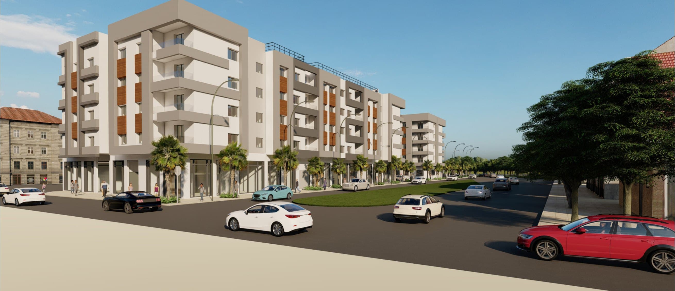 Perspectives urbaines — Résidence Salima 5, Sala Al Jadida — vue 6