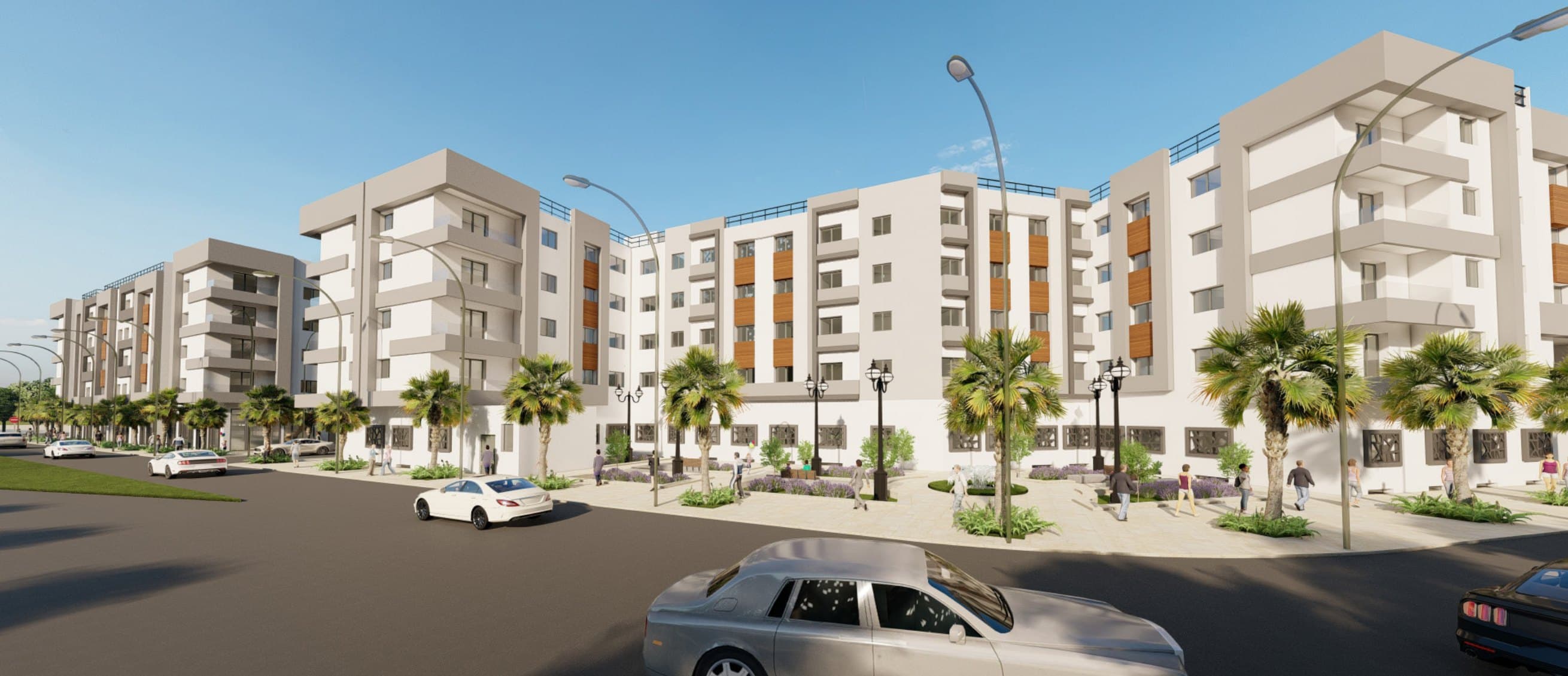 Perspectives urbaines — Résidence Salima 5, Sala Al Jadida — vue 7