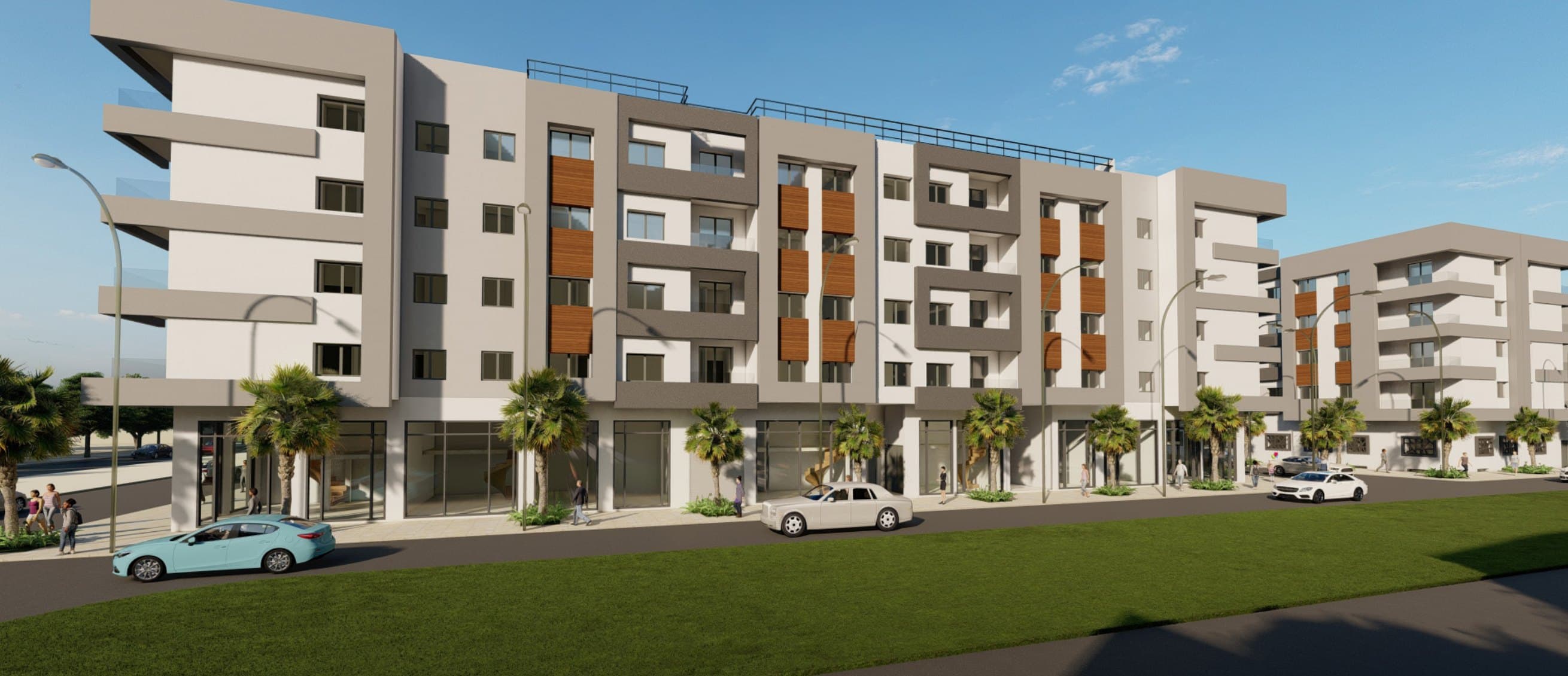 Perspectives urbaines — Résidence Salima 5, Sala Al Jadida — vue 9