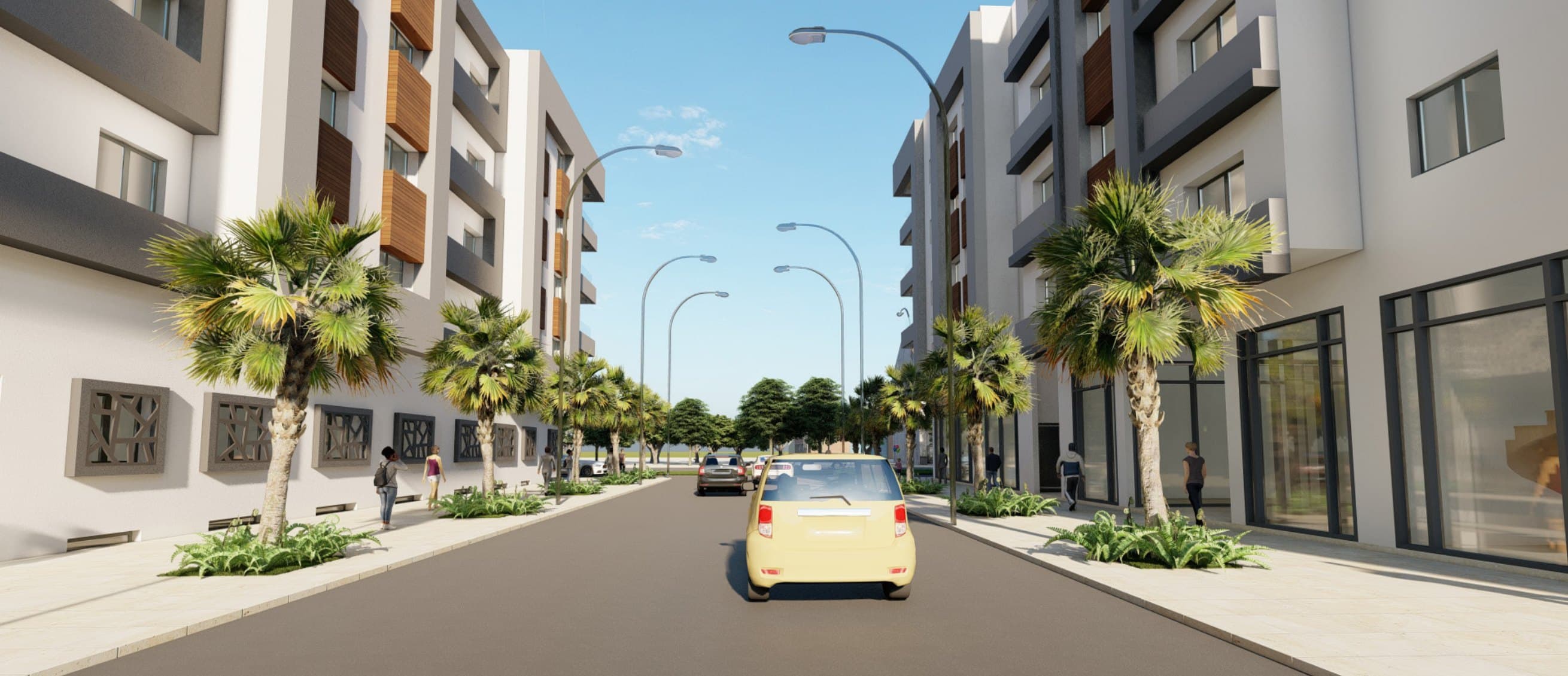 Perspectives urbaines — Résidence Salima 5, Sala Al Jadida — vue 10