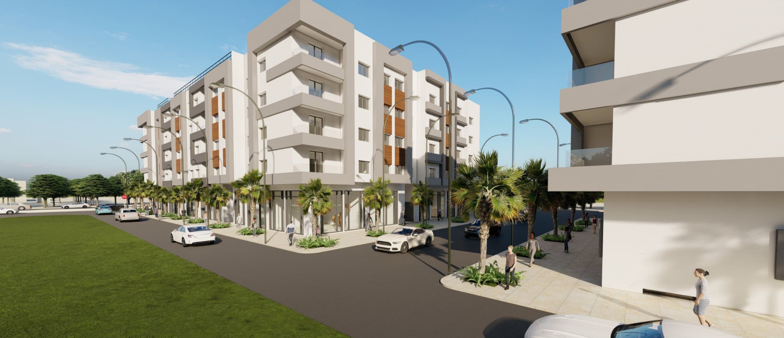 Vues d'angle & cadrage 3/4 — Résidence Salima 5, Sala Al Jadida — vue 9