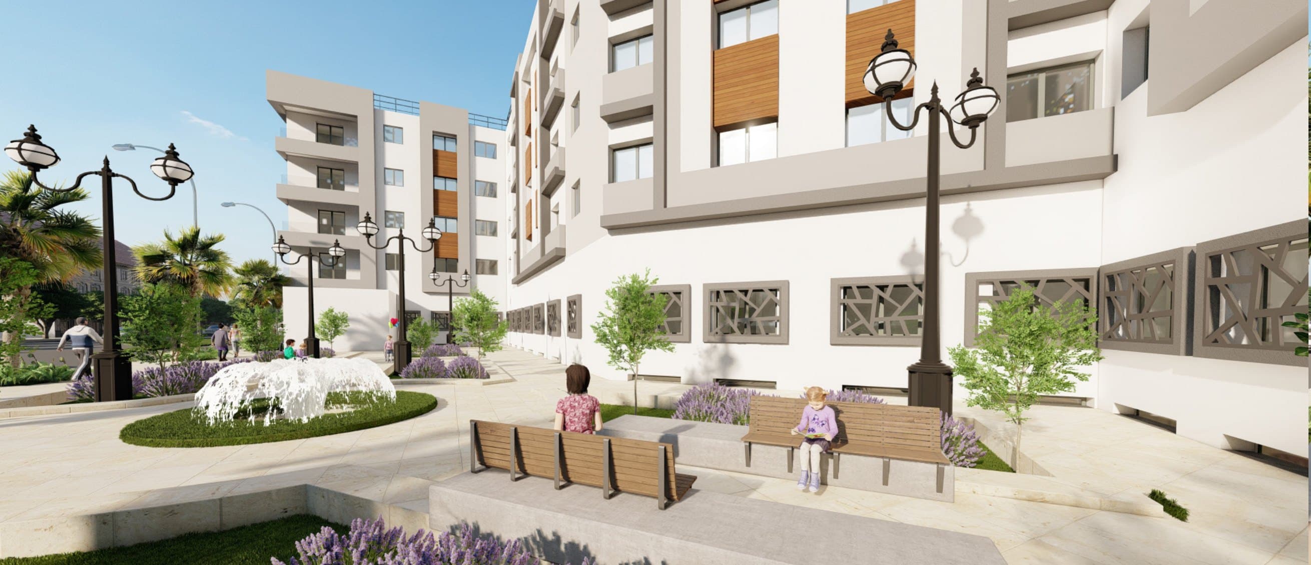 Espaces verts & jardins fleuris — Résidence Salima 5, Sala Al Jadida — vue 2