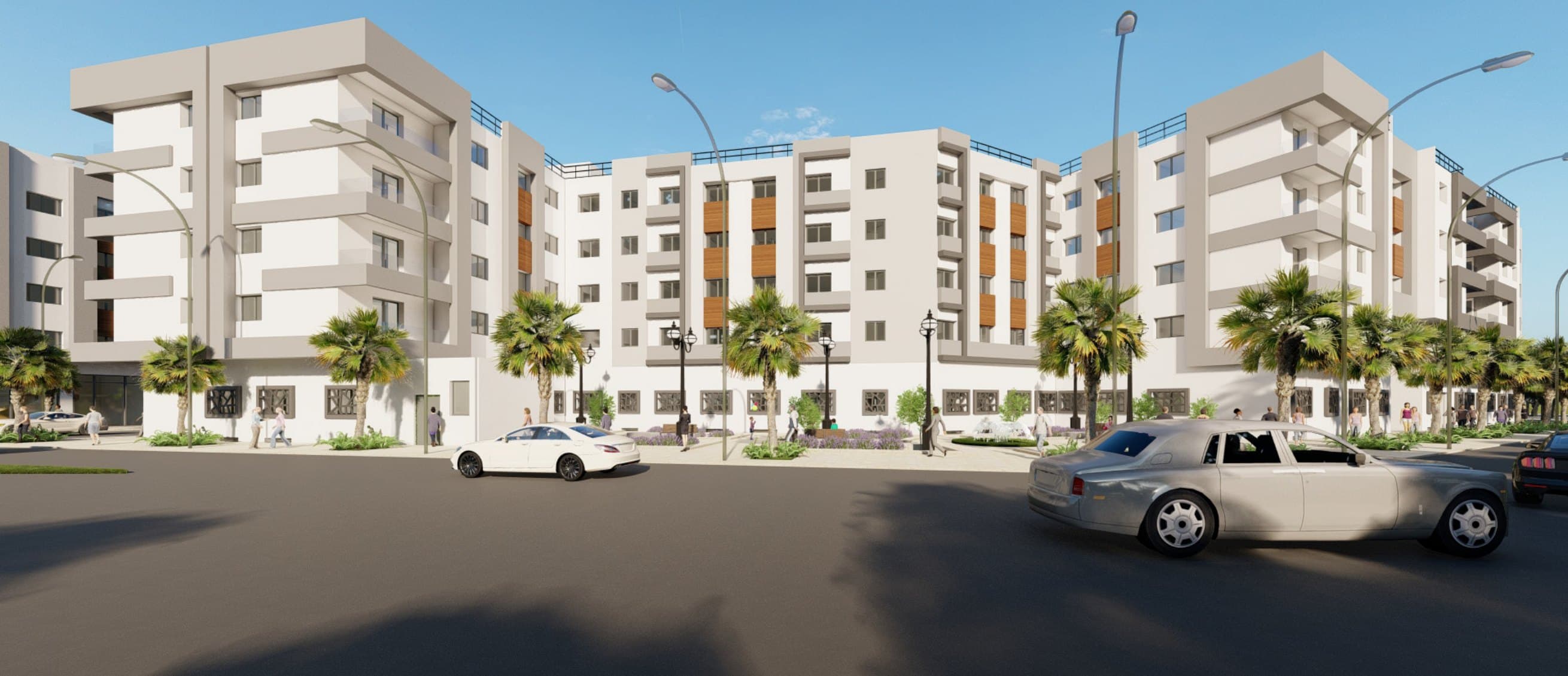 Espaces verts & jardins fleuris — Résidence Salima 5, Sala Al Jadida — vue 3